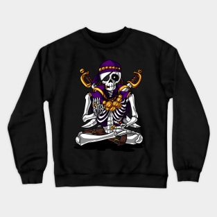 Skeleton Pirate Meditation Crewneck Sweatshirt